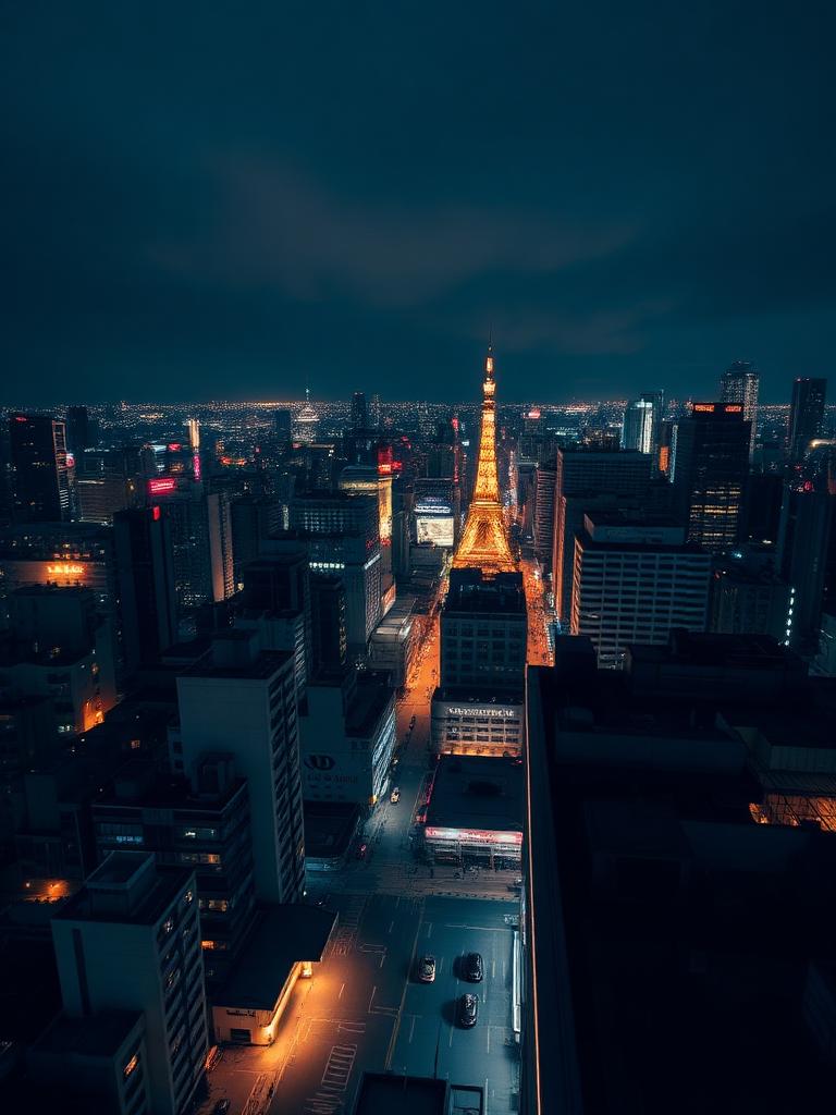 Tokyo cityscape viewed from Shibuya Sky